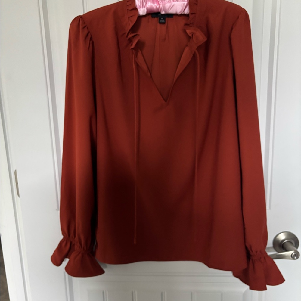 Jcrew Ruffle Drapey Top - Picture 2 of 14